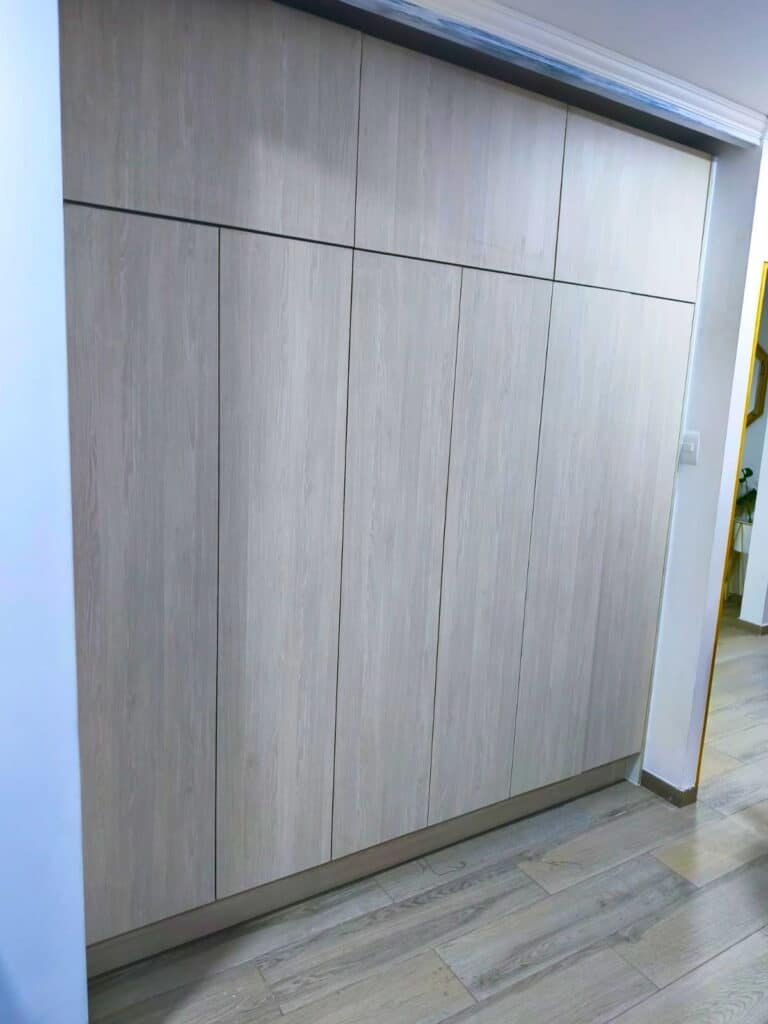 closet modular madera natural