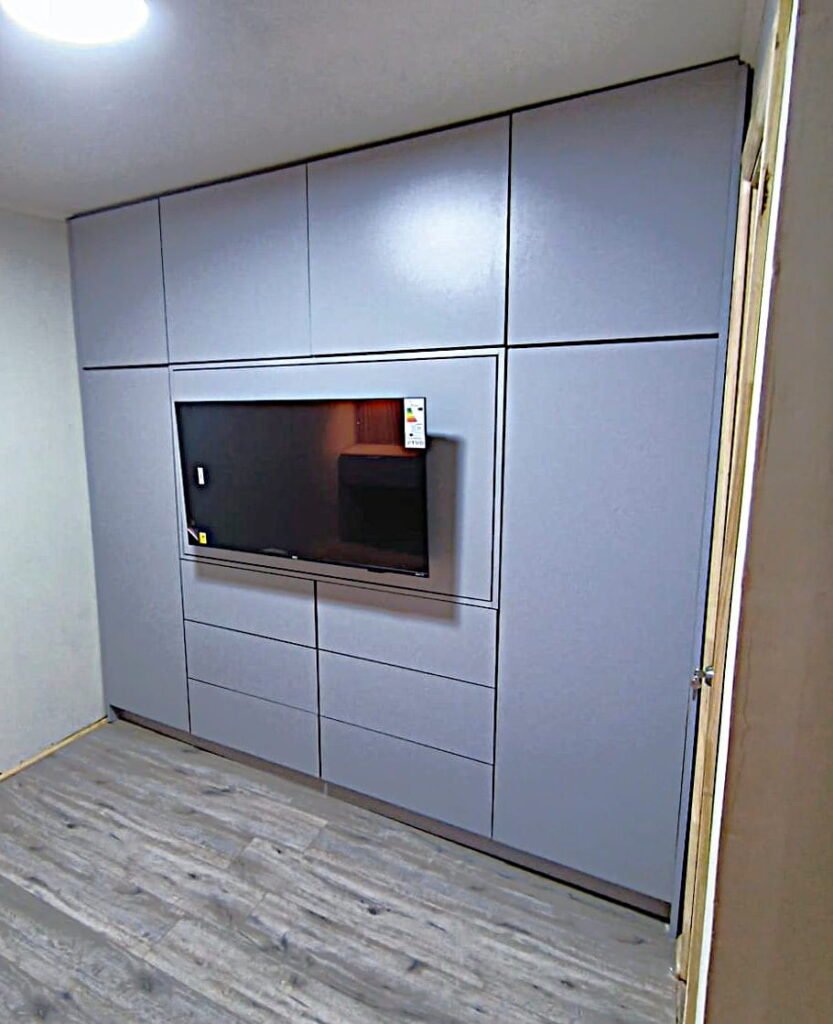 mueble tv y closet modular